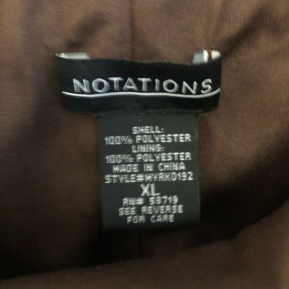 Notations Mid Length Boho Elastic Waist Skirt Size X-Large in Animal Print - Picture 4 of 8